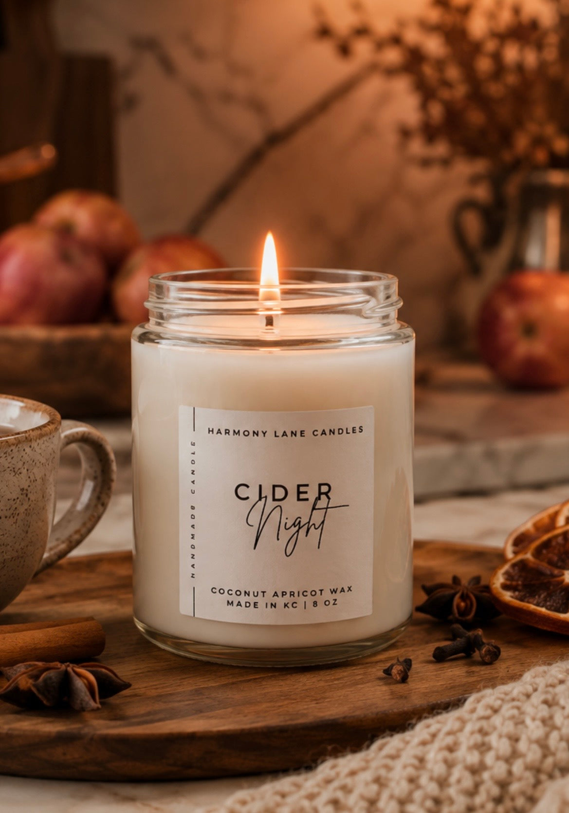 8 oz Cider Night Scented Candle