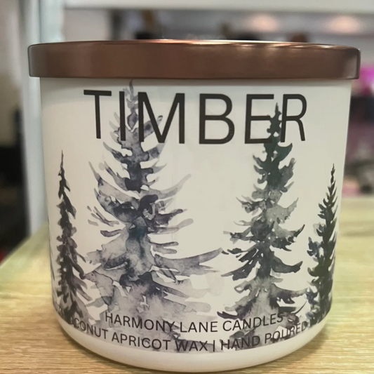 18 oz Timber Scented Candle