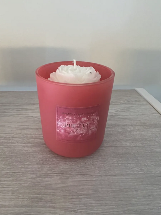 14 oz Lux Pretty in Pink Scented Candle