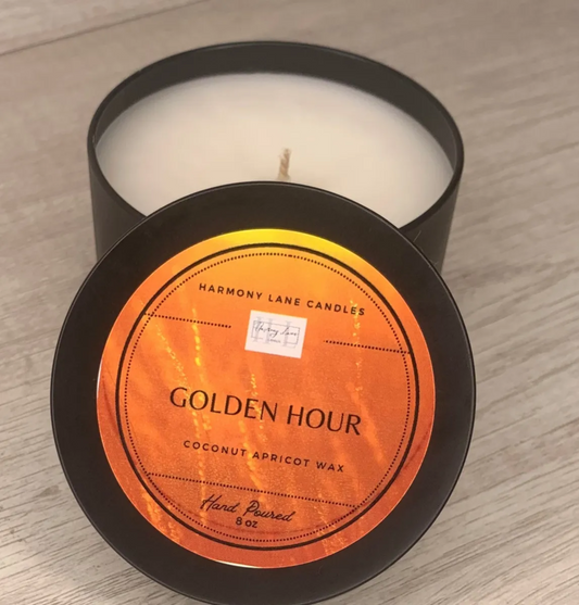 8 oz Golden Hour Scented Tin Candle