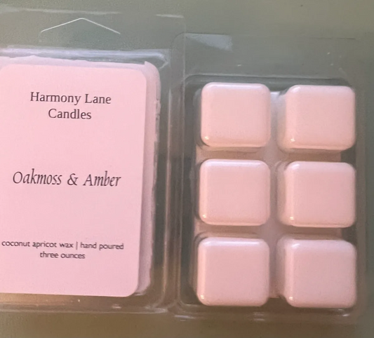 3 oz Oakmoss and Amber Scented Wax Melts