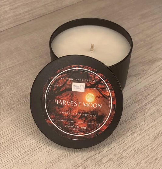 8 oz Harvest Moon Scented Tin Candle