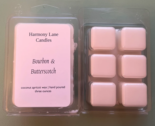 3 oz Bourbon & Butterscotch Scented Wax Melts