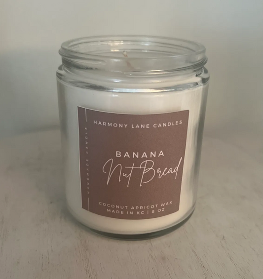 8 oz Banana Nut Bread Scented Candle