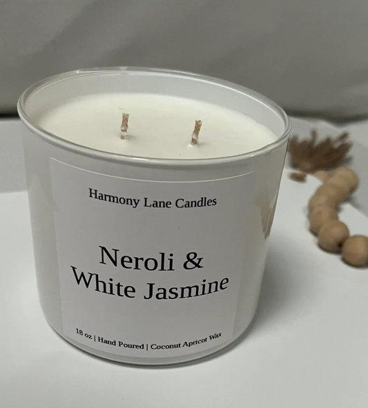 18 oz Neroli & White Jasmine Scented Candle